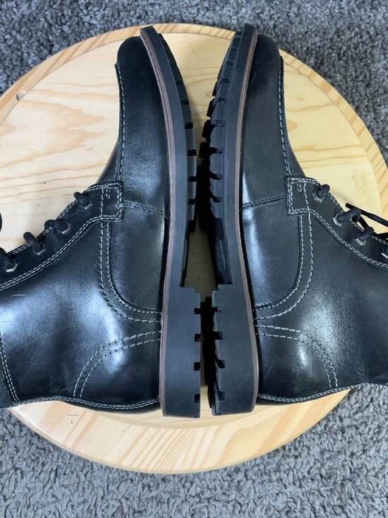 Clarks Curington High Boots Mens Size 9 Black Leather Lace Up Chukka Ankle main image 8